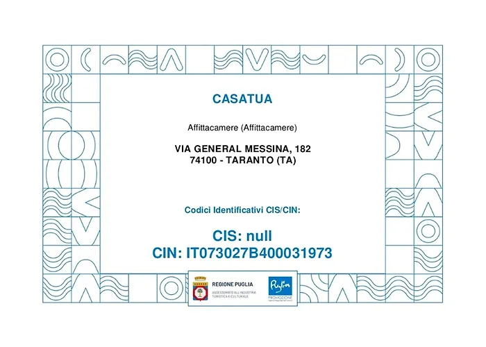 Appartement Casatua Tarente